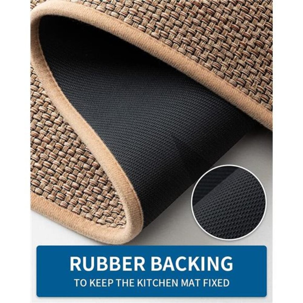 Kitchen Rugs and Mats Non Skid Washable, Absorbent Runner Rugs for Kitchen - Picture 5 of 6